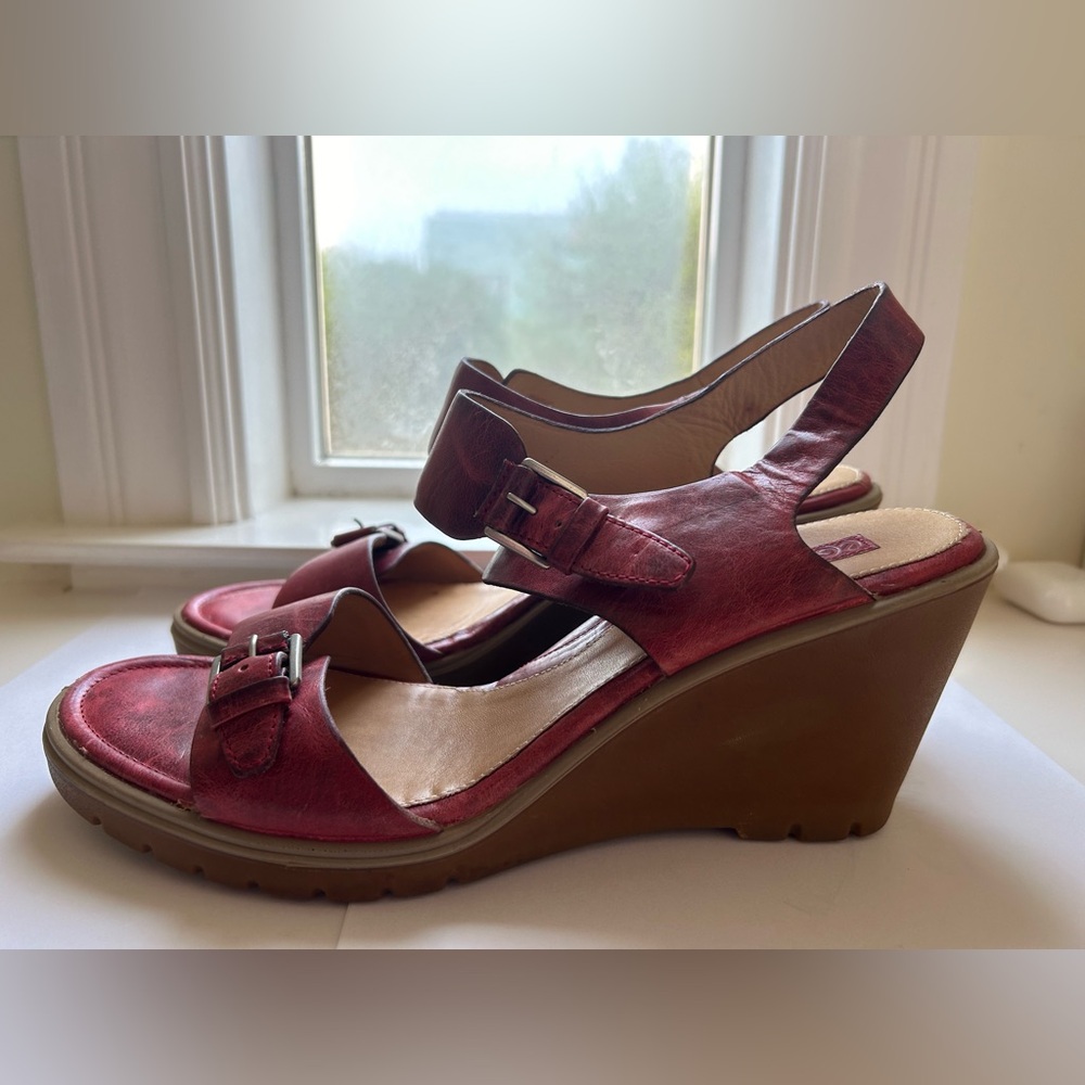 Ecco Red Wedges Size 41